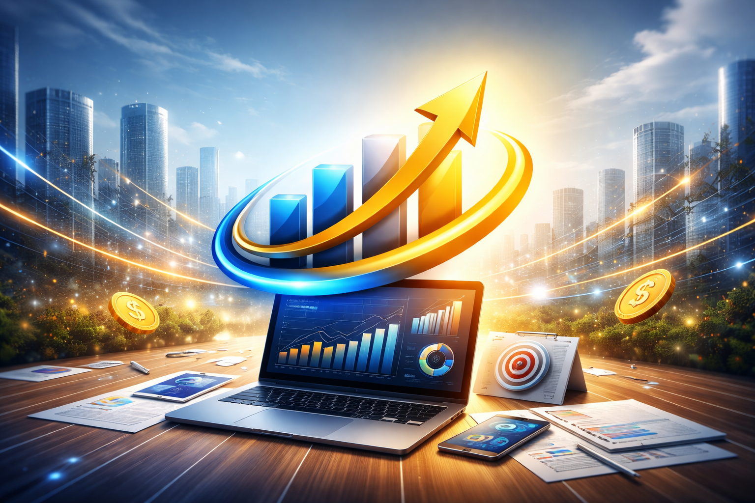 Ilustración de panel de ranking de casinos y reseñas